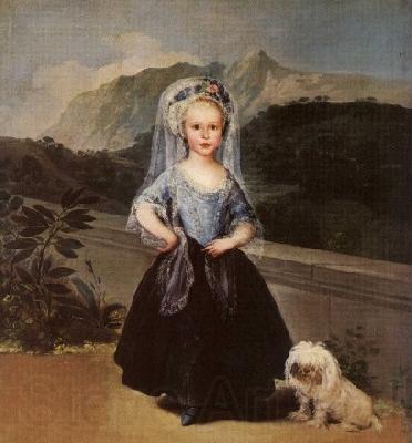 Francisco de Goya Portrait of Mana Teresa de Borbon Y Vallabriga France oil painting art